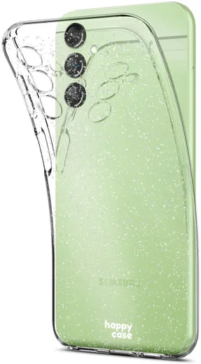 HappyCase Samsung Galaxy A14 Hoesje Flexibel TPU Glitter Print afbeelding 4