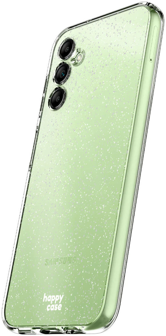 HappyCase Samsung Galaxy A14 Hoesje Flexibel TPU Glitter Print afbeelding 5
