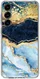 HappyCase Samsung Galaxy S23 Hoesje Flexibel TPU Blauw Marmer Print afbeelding 1