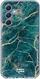 HappyCase Samsung Galaxy A54 Hoesje Flexibel TPU Aqua Marmer Print afbeelding 1