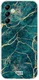 HappyCase Samsung Galaxy A14 Hoesje Flexibel TPU Aqua Marmer Print afbeelding 1