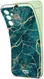 HappyCase Samsung Galaxy A14 Hoesje Flexibel TPU Aqua Marmer Print afbeelding 4