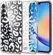 HappyCase Samsung Galaxy A34 Hoesje Flexibel TPU Luipaard Print afbeelding 2