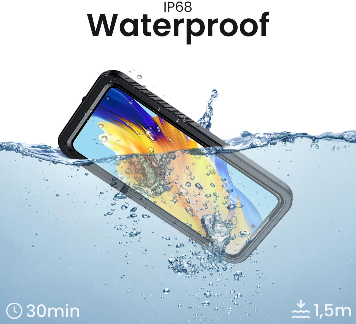 SBG Outdoor Case Samsung Galaxy A54 Waterdicht Zwart afbeelding 2
