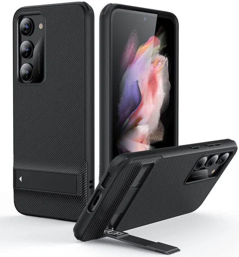 ESR Air Shield Boost Samsung Galaxy S23 Hoesje Kickstand Zwart afbeelding 1