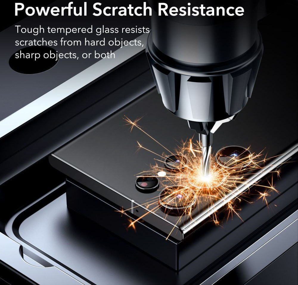 ESR Samsung S23 Ultra Camera + Screen Protector Tempered Glass 2+2Pack afbeelding 5
