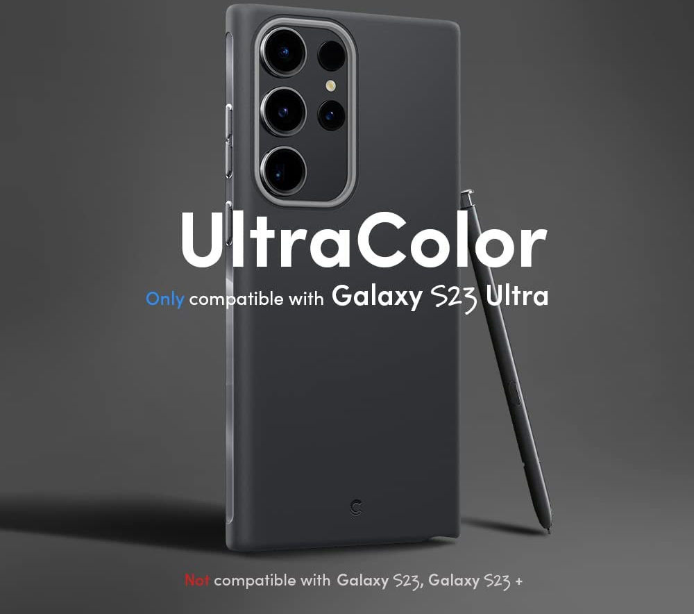 Spigen Cyrill Color Brick Samsung Galaxy S23 Ultra Hoesje Zwart afbeelding 7