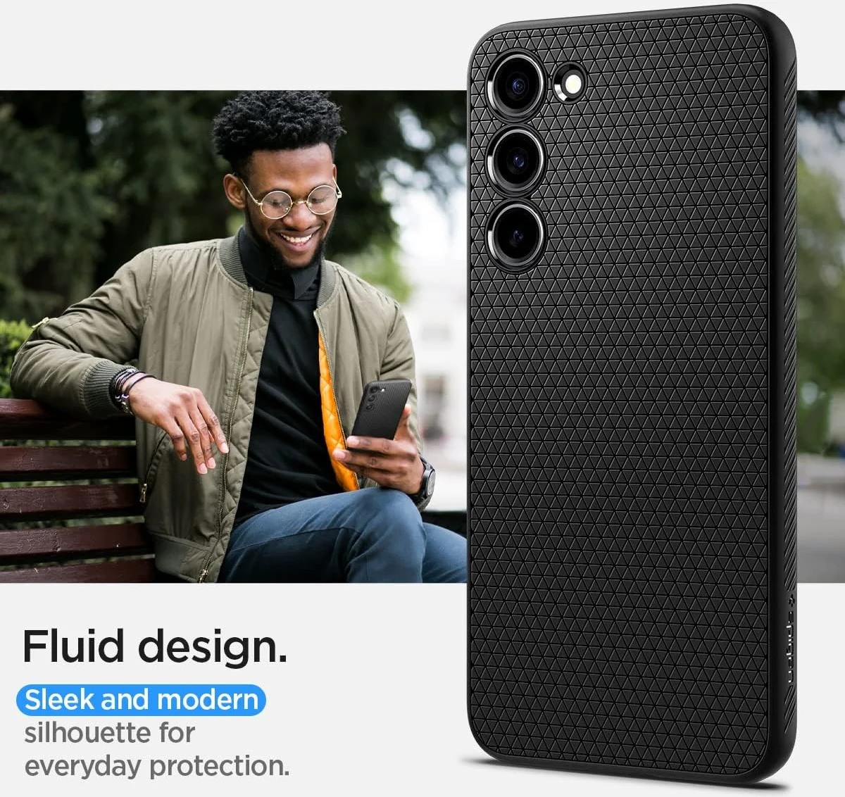 Spigen Liquid Air Samsung Galaxy S23 Hoesje Back Cover Zwart afbeelding 5