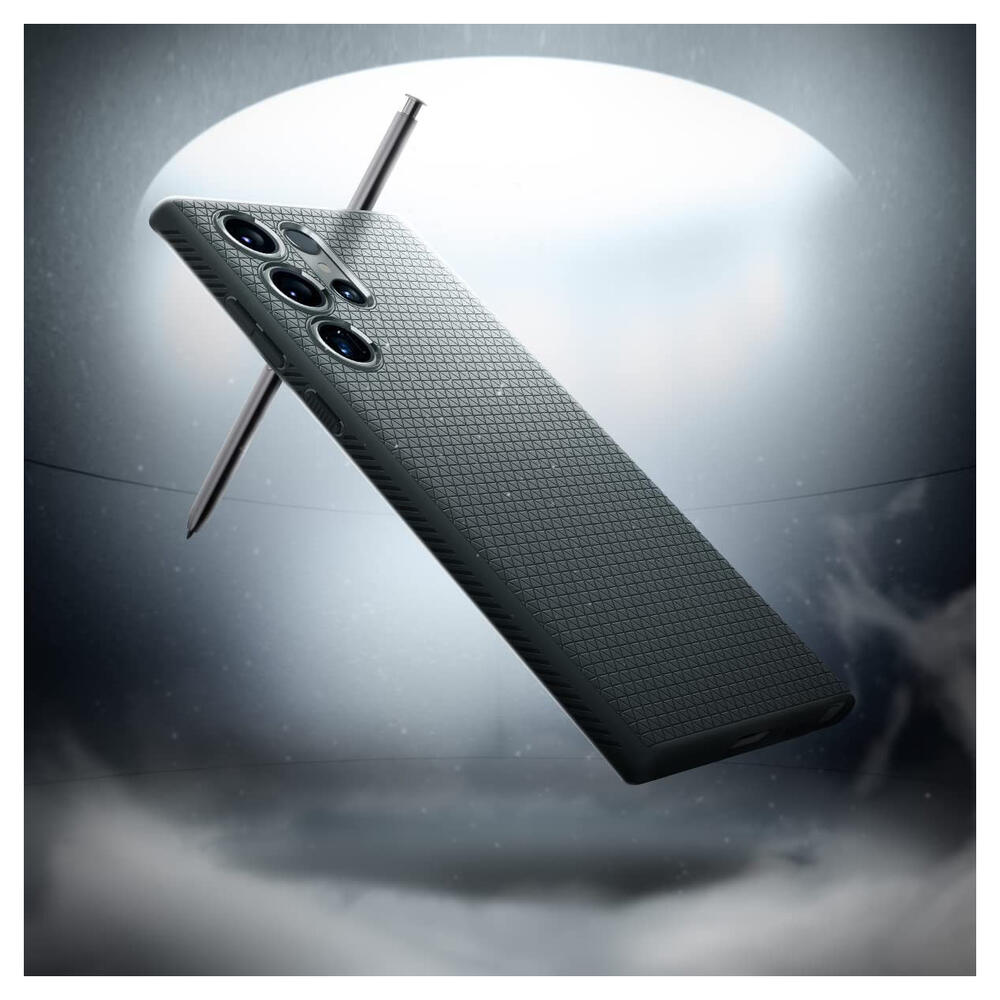 Spigen Liquid Air Samsung Galaxy S23 Ultra Hoesje Back Cover Groen afbeelding 2