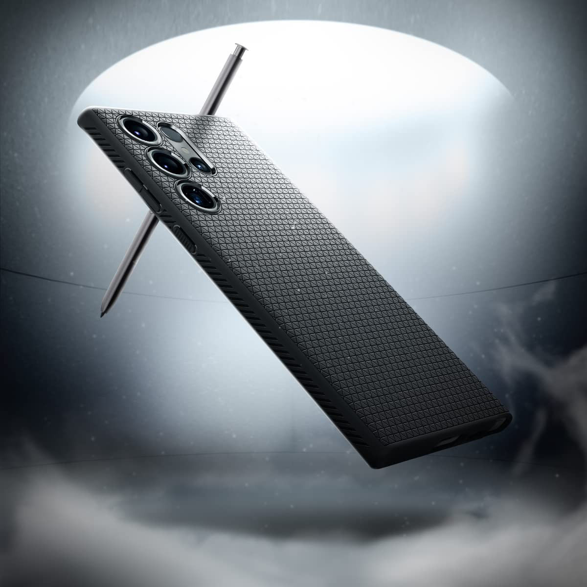 Spigen Liquid Air Samsung Galaxy S23 Ultra Hoesje Back Cover Zwart afbeelding 2