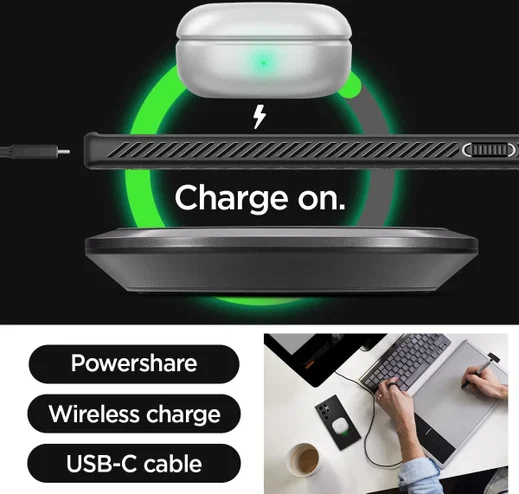 Spigen Liquid Air Samsung Galaxy S23 Ultra Hoesje Back Cover Zwart afbeelding 5