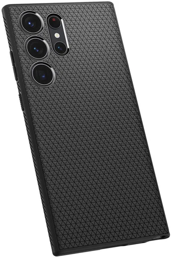 Spigen Liquid Air Samsung Galaxy S23 Ultra Hoesje Back Cover Zwart afbeelding 10