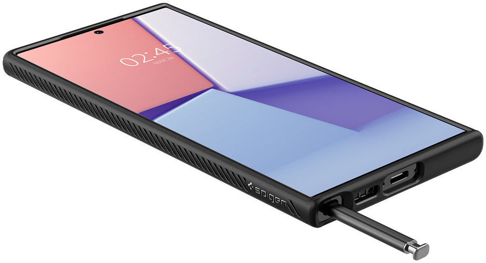 Spigen Liquid Air Samsung Galaxy S23 Ultra Hoesje Back Cover Zwart afbeelding 11
