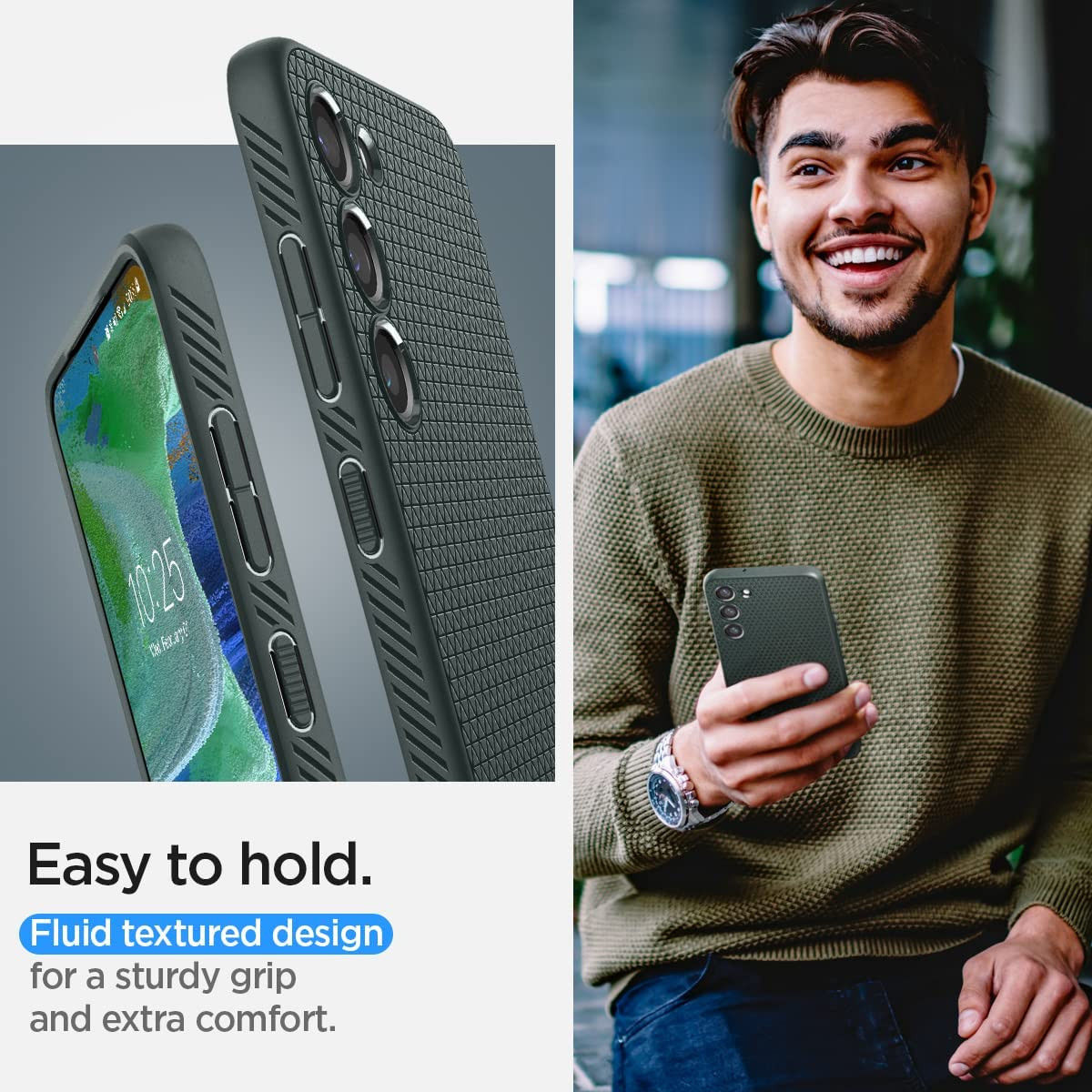 Spigen Liquid Air Samsung Galaxy S23 Plus Hoesje Back Cover Groen afbeelding 4