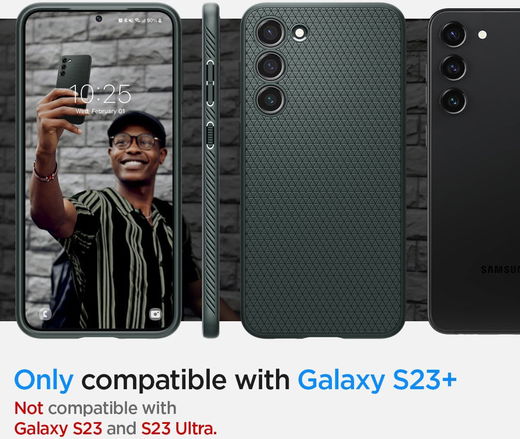 Spigen Liquid Air Samsung Galaxy S23 Plus Hoesje Back Cover Groen afbeelding 8