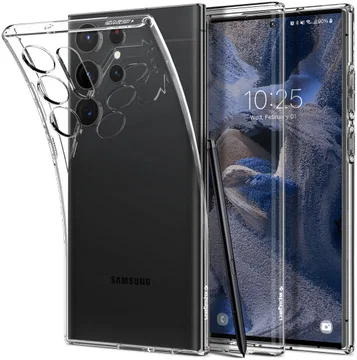 Spigen Liquid Crystal Samsung S23 Ultra Hoesje Back Cover Transparant