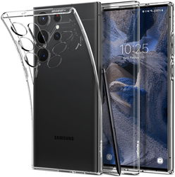 Spigen Liquid Crystal Samsung S23 Ultra Hoesje Back Cover Transparant afbeelding