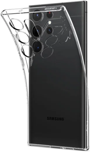 Spigen Liquid Crystal Samsung S23 Ultra Hoesje Back Cover Transparant afbeelding 9