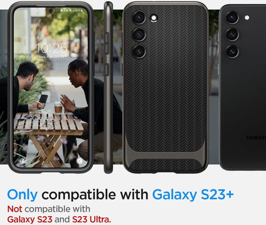 Spigen Neo Hybrid Samsung Galaxy S23 Plus Hoesje Back Cover Gunmetal afbeelding 8