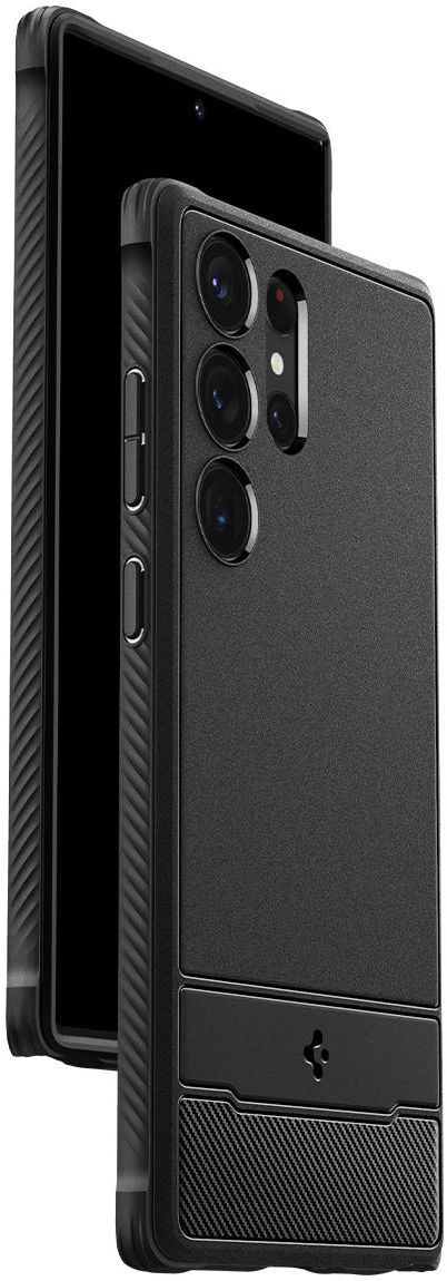 Spigen Rugged Armor Samsung  Galaxy S23 Ultra Hoesje Back Cover Zwart afbeelding 14