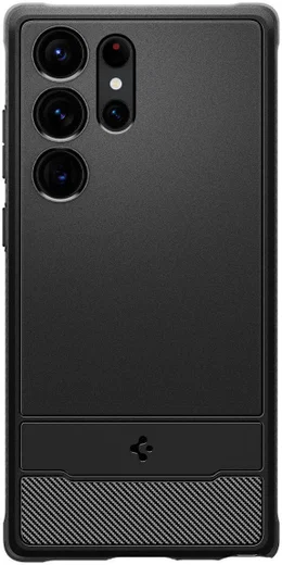Spigen Rugged Armor Samsung  Galaxy S23 Ultra Hoesje Back Cover Zwart afbeelding 10