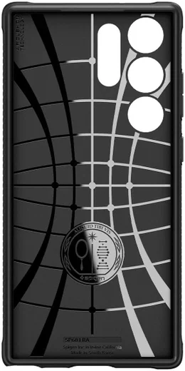 Spigen Rugged Armor Samsung  Galaxy S23 Ultra Hoesje Back Cover Zwart afbeelding 15