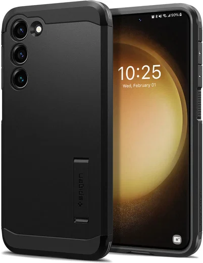 Spigen Tough Armor Samsung Galaxy S23 Hoesje Back Cover Zwart afbeelding 1