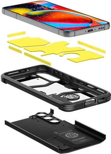 Spigen Tough Armor Samsung Galaxy S23 Hoesje Back Cover Zwart afbeelding 2