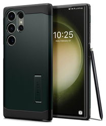 Spigen Tough Armor Samsung Galaxy S23 Ultra Hoesje Back Cover Groen afbeelding
