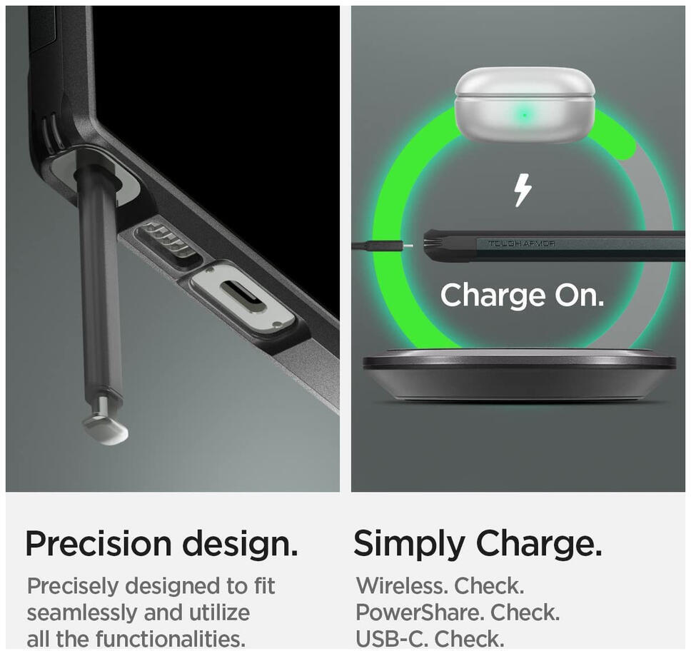 Spigen Tough Armor Samsung Galaxy S23 Ultra Hoesje Back Cover Groen afbeelding 7