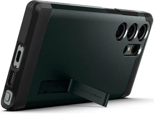Spigen Tough Armor Samsung Galaxy S23 Ultra Hoesje Back Cover Groen afbeelding 8