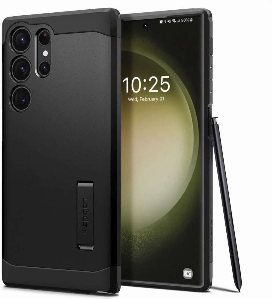 Spigen Tough Armor Samsung Galaxy S23 Ultra Hoesje Back Cover Zwart afbeelding 1