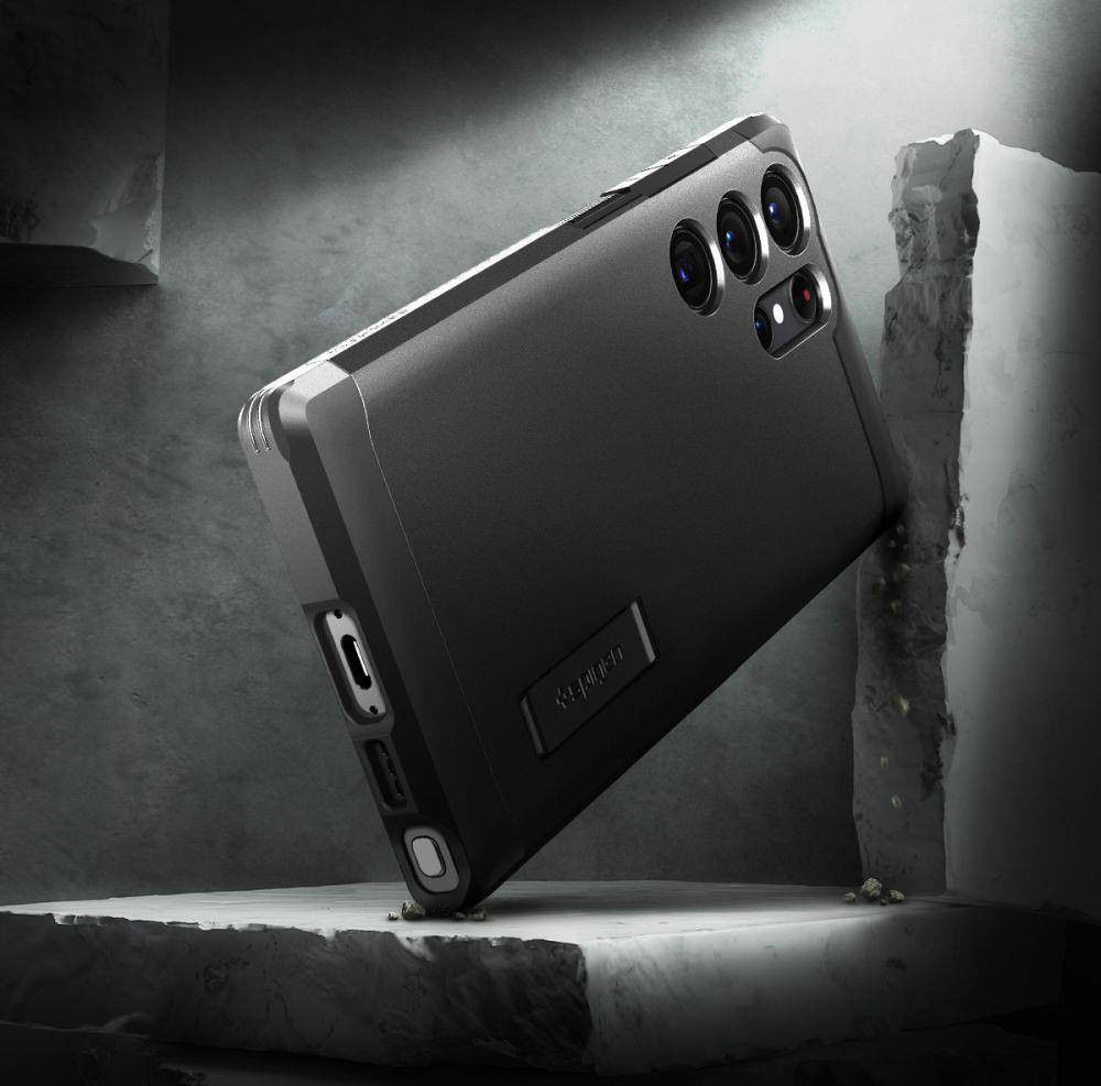 Spigen Tough Armor Samsung Galaxy S23 Ultra Hoesje Back Cover Zwart afbeelding 3