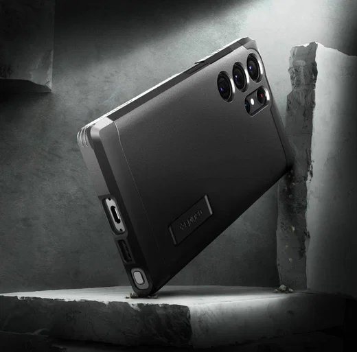 Spigen Tough Armor Samsung Galaxy S23 Ultra Hoesje Back Cover Zwart afbeelding 3