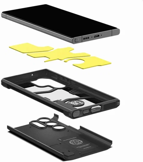 Spigen Tough Armor Samsung Galaxy S23 Ultra Hoesje Back Cover Zwart afbeelding 8
