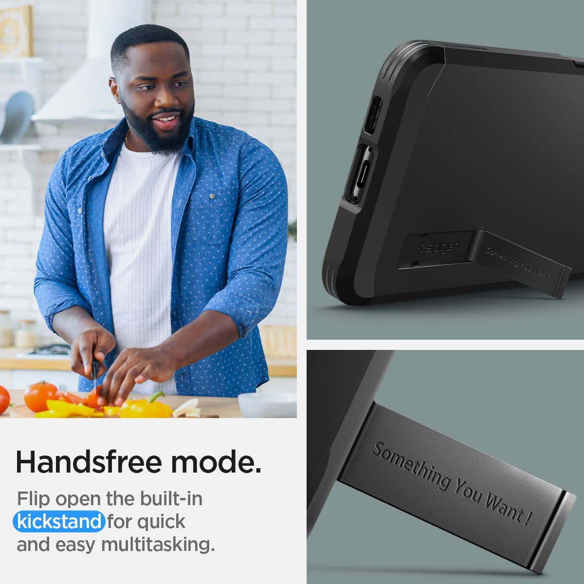 Spigen Tough Armor Samsung Galaxy S23 Plus Hoesje Back Cover Zwart afbeelding 7
