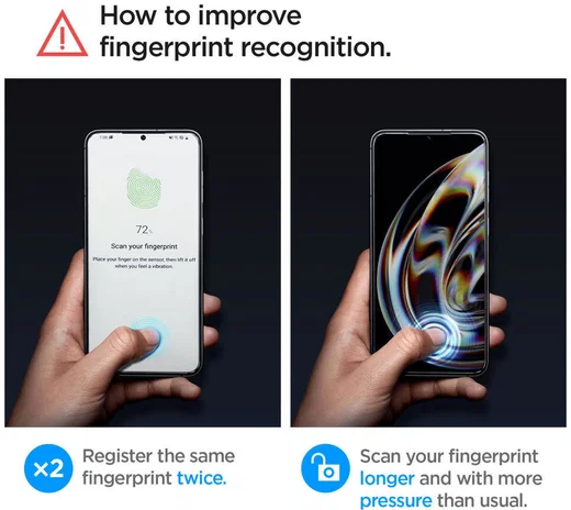 Spigen Glas.tR EZ Fit Samsung Galaxy S23 Screen Protector (2-Pack) afbeelding 8