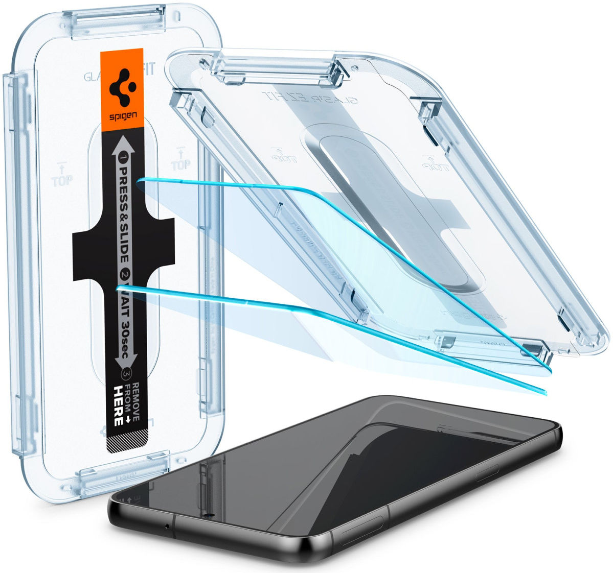 Spigen Glas.tR EZ Fit Samsung S23 Plus Screen Protector (2-Pack) afbeelding 1