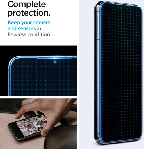 Spigen Glas.tR EZ Fit Samsung S23 Plus Screen Protector (2-Pack) afbeelding 3