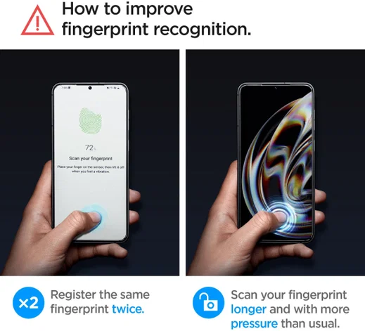 Spigen Glas.tR EZ Fit Samsung S23 Plus Screen Protector (2-Pack) afbeelding 6