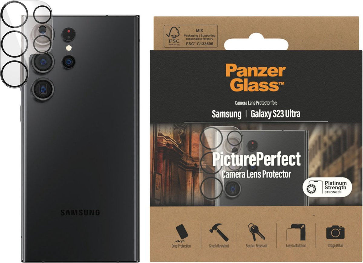 PanzerGlass PicturePerfect Samsung Galaxy S23 Ultra Camera Protector afbeelding 2