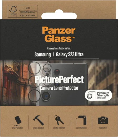 PanzerGlass PicturePerfect Samsung Galaxy S23 Ultra Camera Protector afbeelding 3