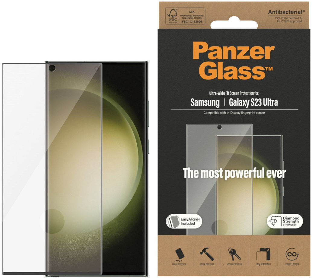 PanzerGlass Ultra-Wide Samsung S23 Ultra Screen Protector EasyAligner afbeelding 1