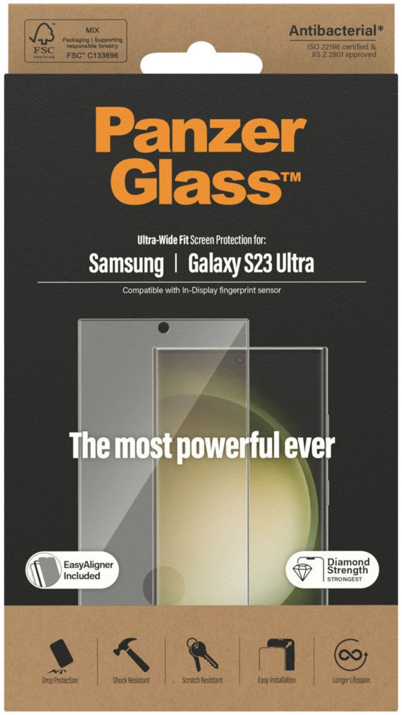 PanzerGlass Ultra-Wide Samsung S23 Ultra Screen Protector EasyAligner afbeelding 3
