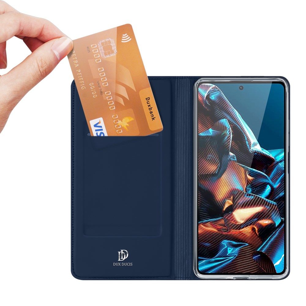 Dux Ducis Skin Pro Xiaomi Redmi Note 12 Pro / Poco X5 Pro Hoesje Blauw afbeelding 2