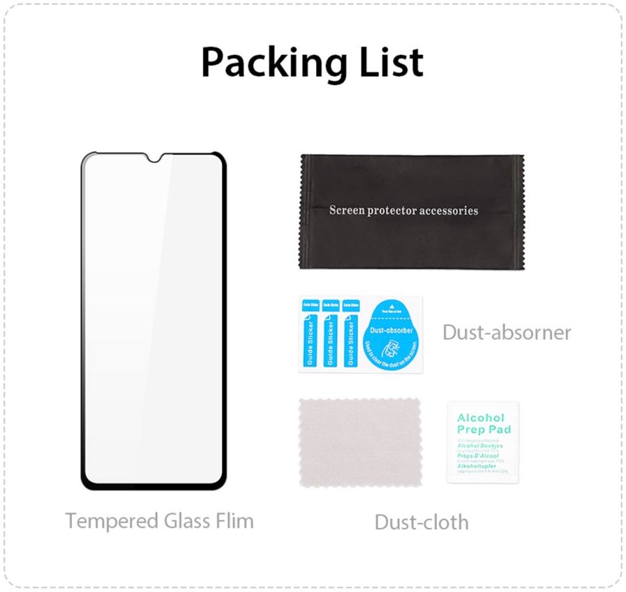 Dux Ducis Samsung Galaxy A14 Screen Protector 9H Tempered Glass afbeelding 7