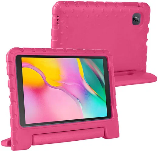 Samsung Galaxy Tab A 10.1 (2019) Kinder Tablethoes met Handvat Roze afbeelding 4