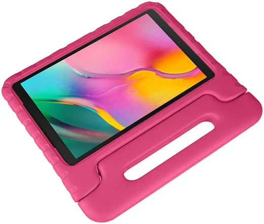 Samsung Galaxy Tab A 10.1 (2019) Kinder Tablethoes met Handvat Roze afbeelding 5
