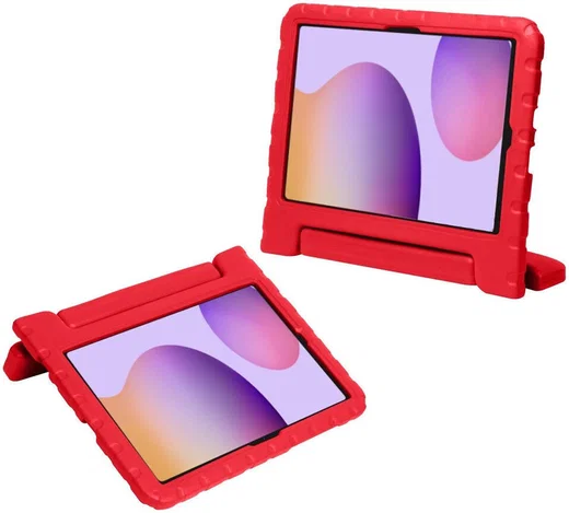 Samsung Galaxy Tab S6 Kinder Tablethoes met Handvat Rood afbeelding 2