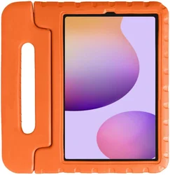 Samsung Galaxy Tab S6 Kinder Tablethoes met Handvat Oranje afbeelding